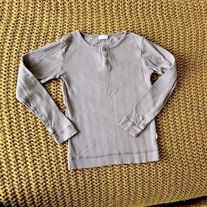 Jamie Kay Lavender Ribbed Henley Top